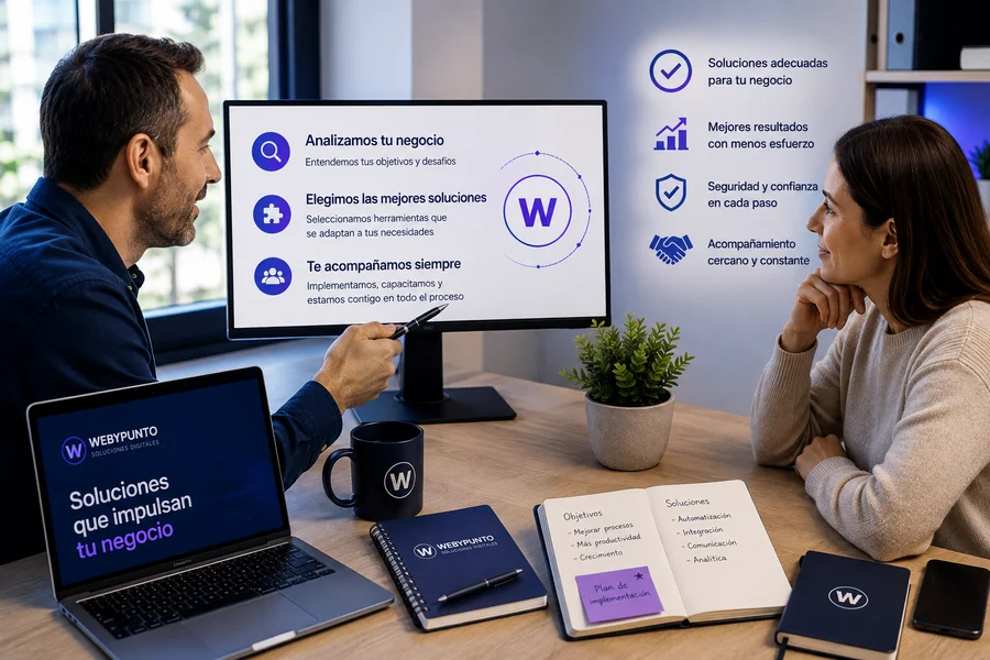 Acompañamiento en soluciones digitales para negocios | WebyPunto