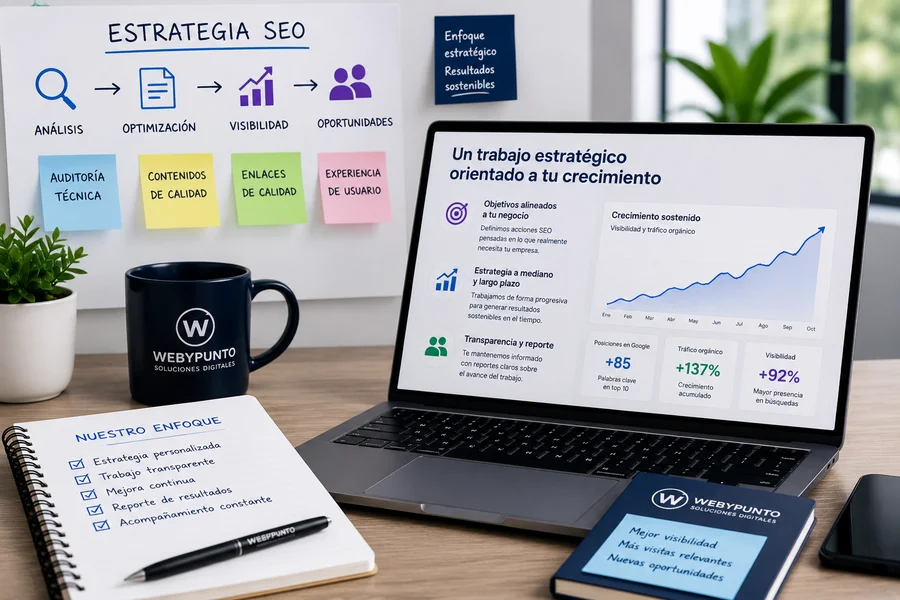 Estrategia de posicionamiento SEO para mejorar la visibilidad en Google