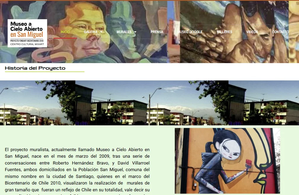 Sitio web de museoacielohabiertoensanmiguel desarrollado por WebyPunto