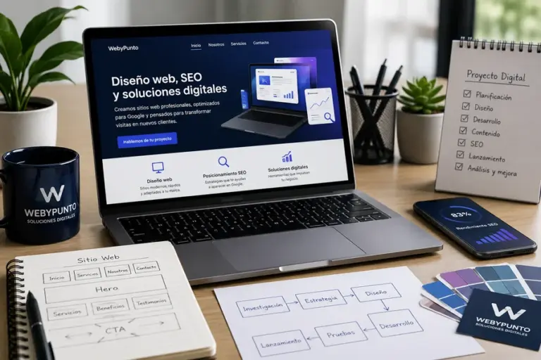 Proyecto digital de diseño web y posicionamiento SEO de WebyPunto