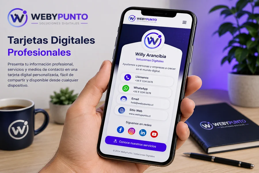 Tarjetas digitales profesionales personalizadas | WebyPunto